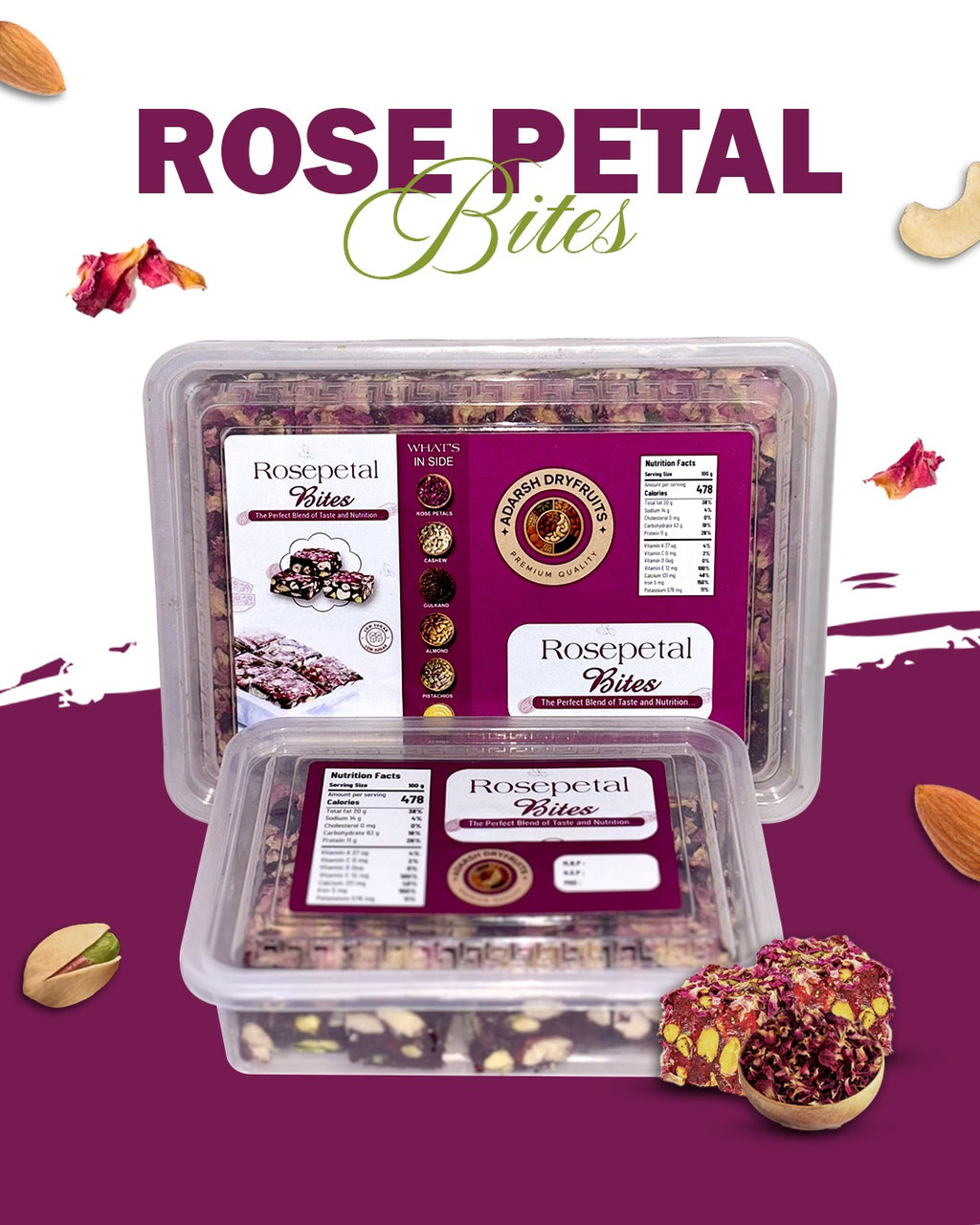 Adarsh Rose Petal Bites – A Royal Treat of Taste & Wellness